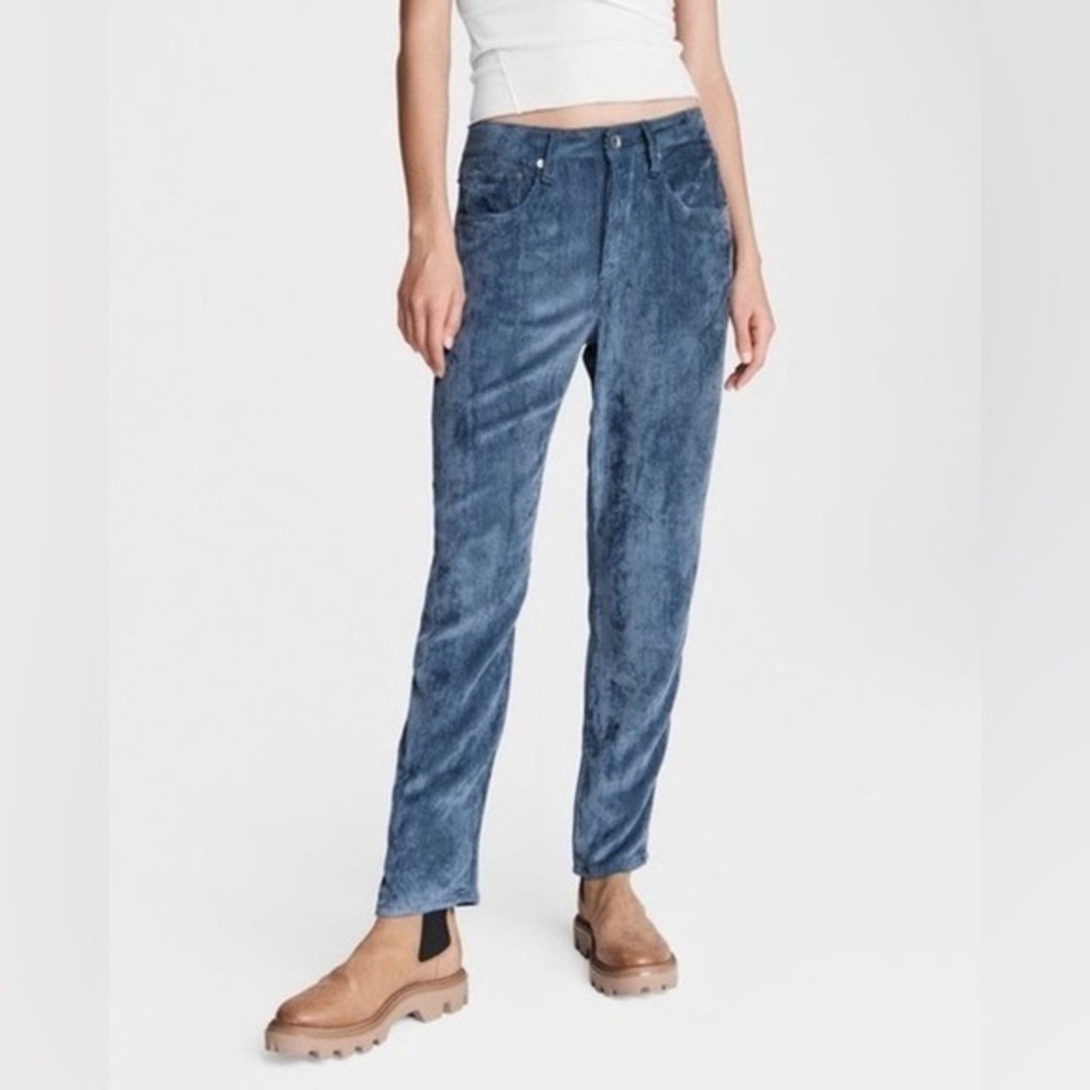 Rag & Bone Rosa Deep Blue Corduroy Classic Fit Pants NWT Size 29